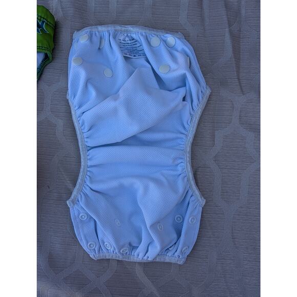 Baby Swim Diaper Covers 3 pc Lot Cloth Snaps Adjustable size 6mo+ S/M 10-20lbs - Picture 4 of 7
